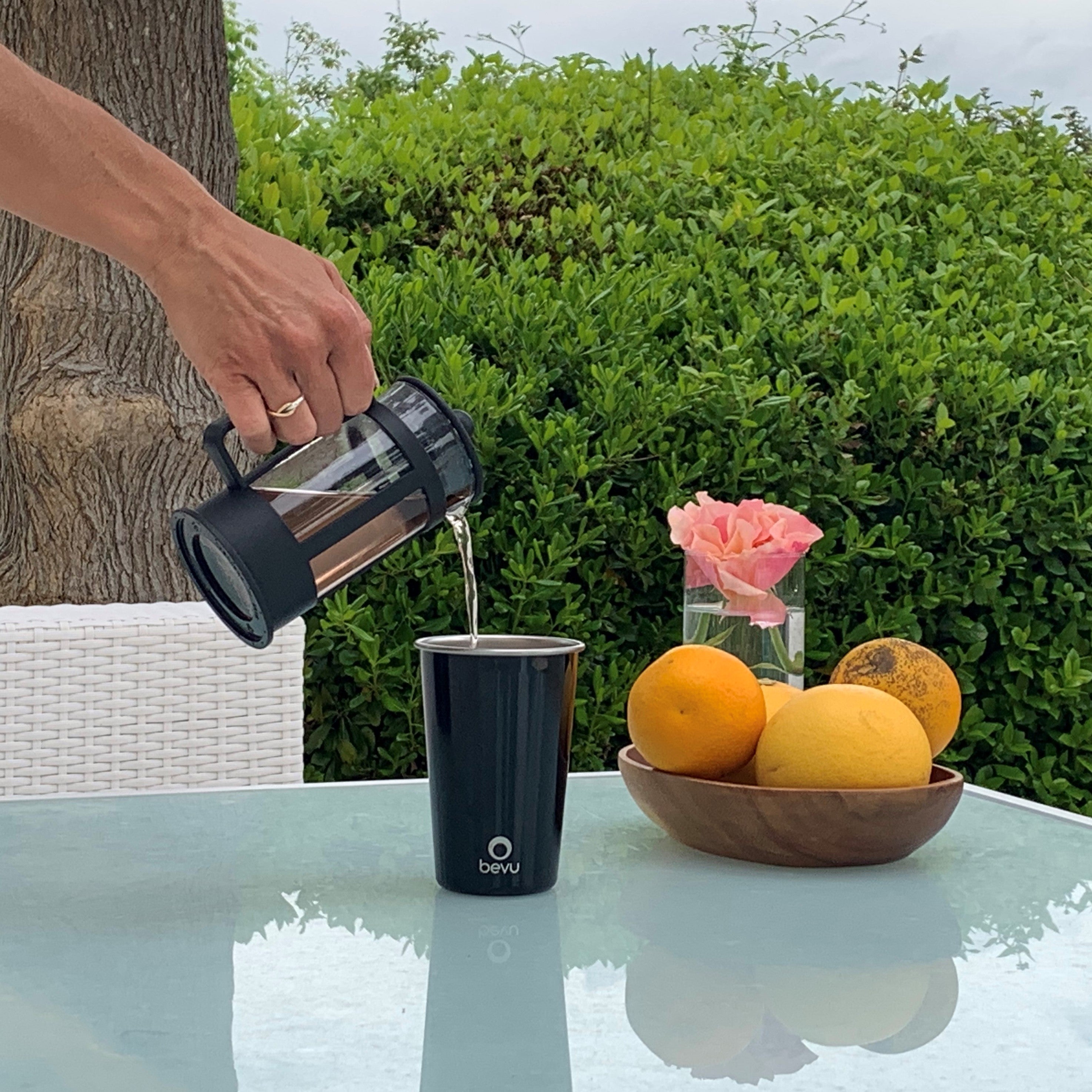 Image of Bevu® FIESTA Cups (4) 470ml / 16oz by Bevu Life, showcasing their modern design and generous capacity for enjoying your favorite drinks. Perfect for festive gatherings and joyful moments with friends and family.