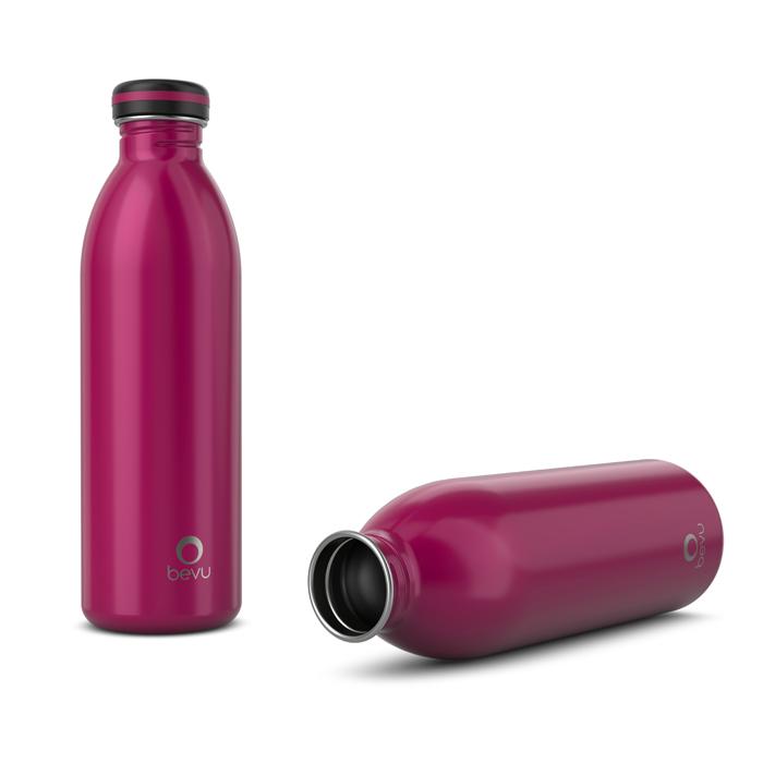 Image of Bevu Life's ONE Single Wall 25oz Bottle, showcasing its minimalist design and ability to keep your beverages fresh. Perfect for accompanying you in your daily activities with comfort and style.